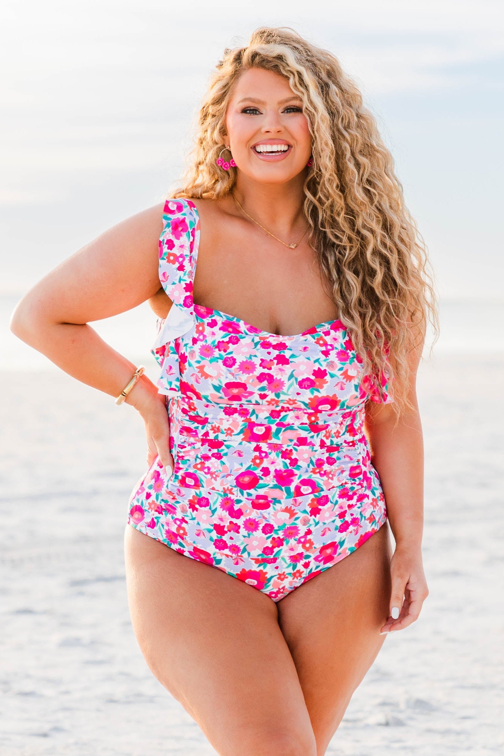 Bahama Beauty Swimsuit, Pink Floral