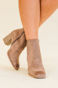 Basic Needs Booties, Taupe