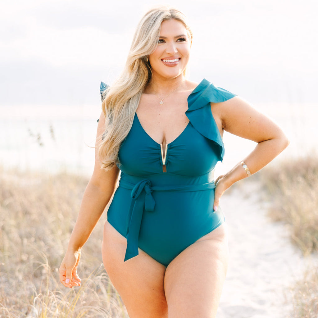 Beach Beauty Swimsuit, Teal