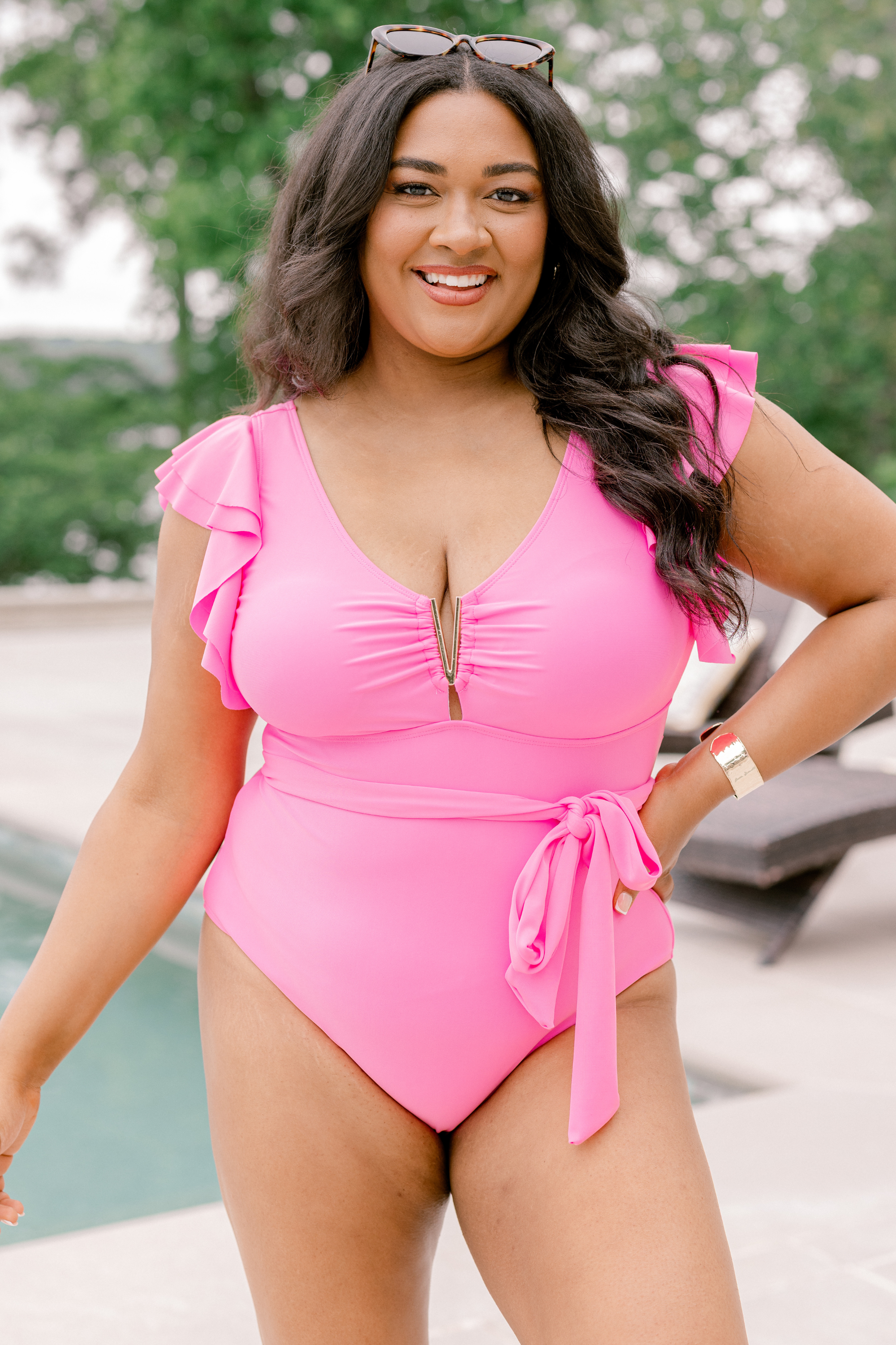 Beach Beauty Swimsuit, Hot Pink