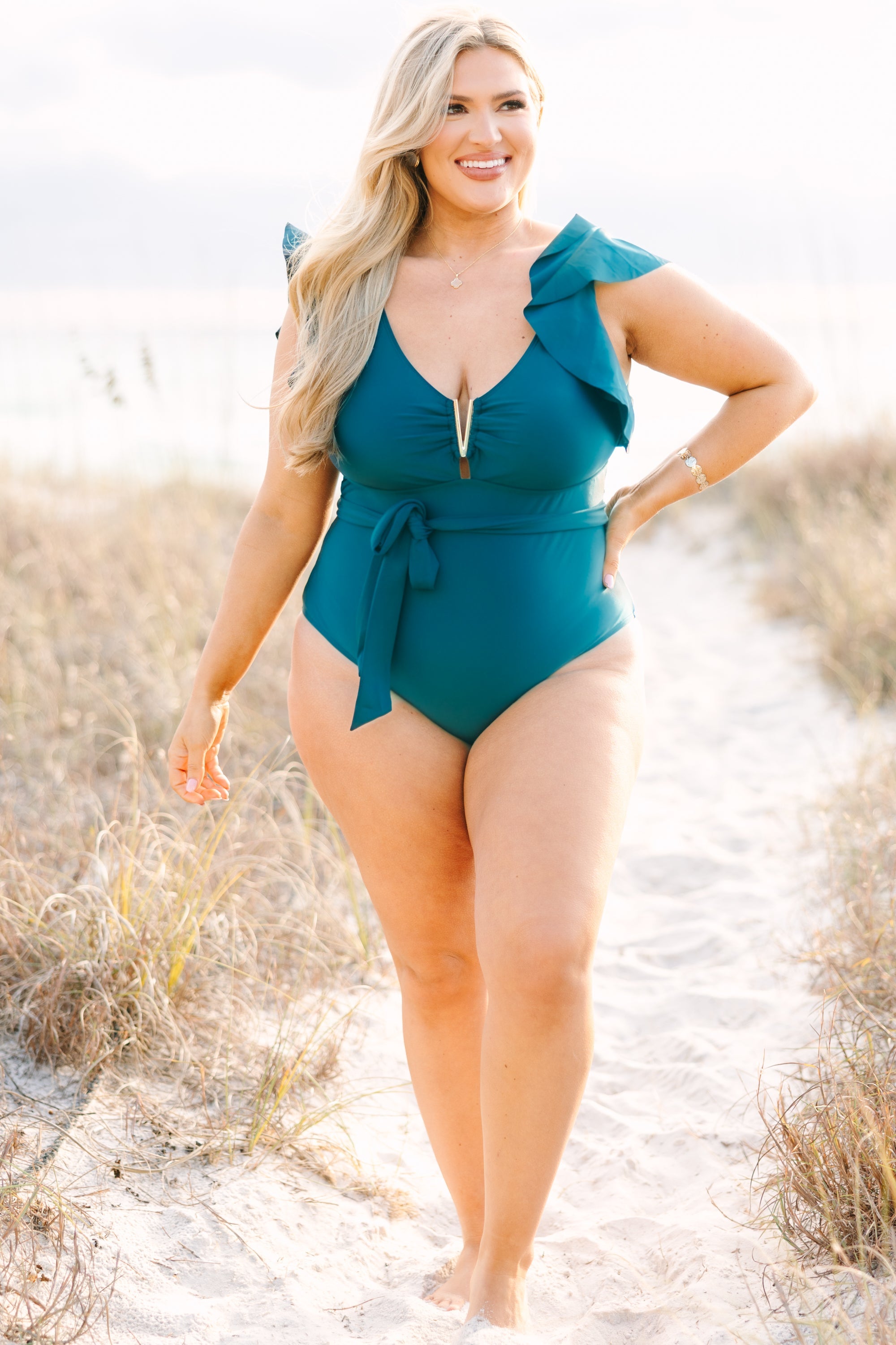 Beach Beauty Swimsuit, Teal