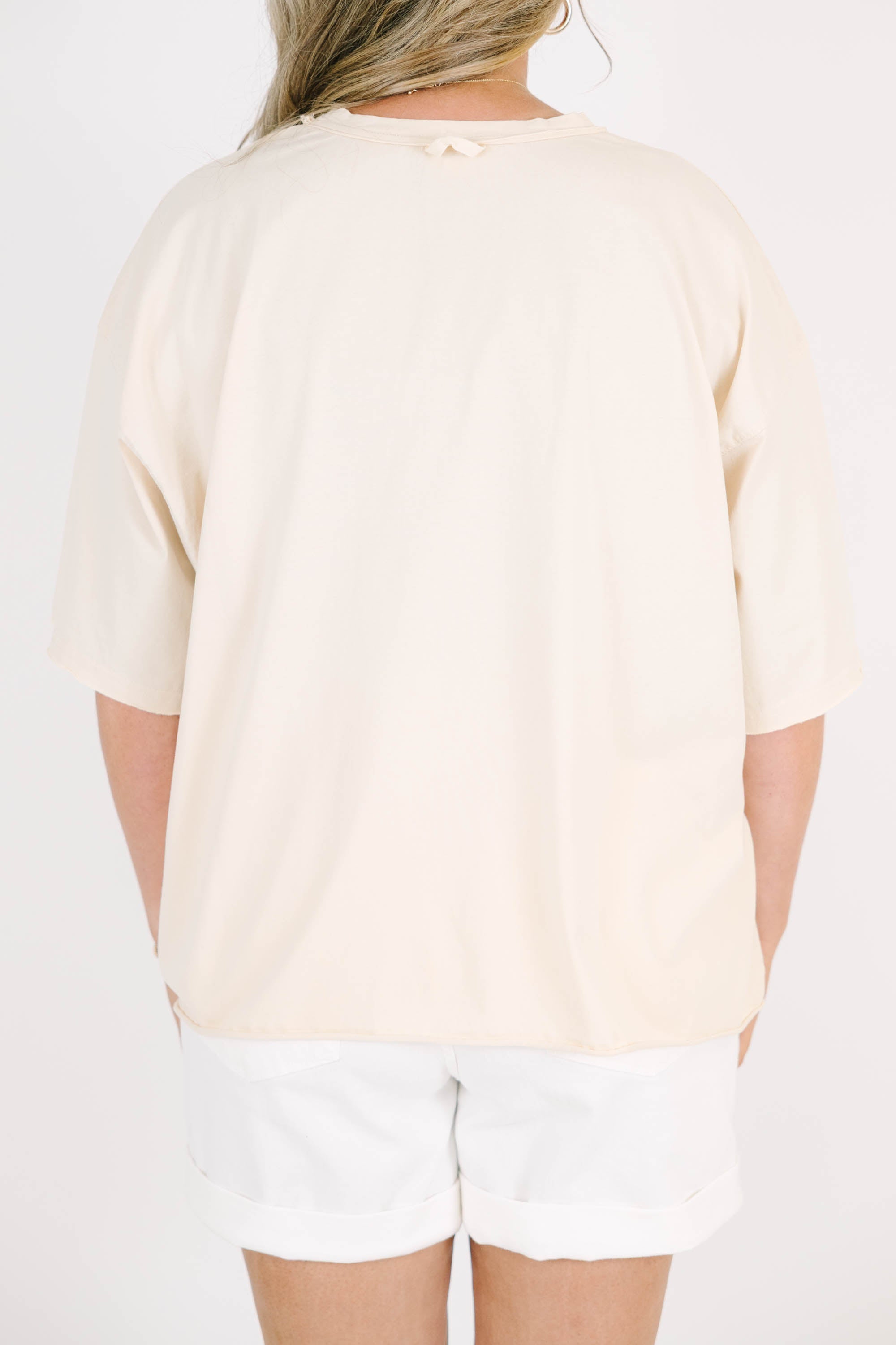 Beach Club Vintage Wash Tee, Sand