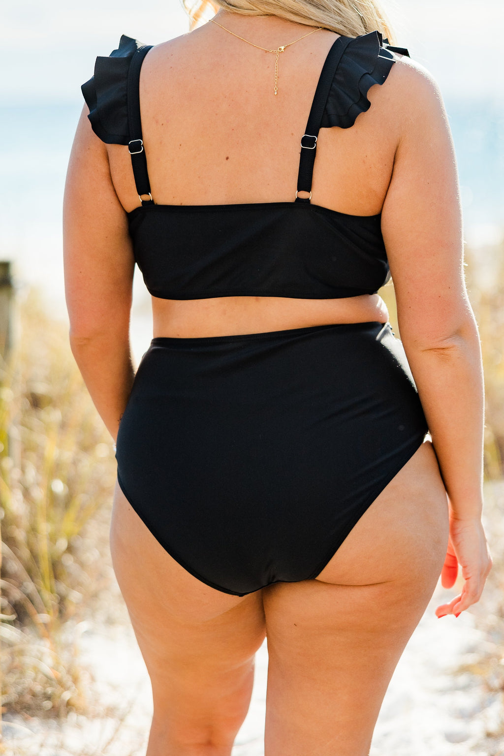 Beach Trip Swim Bottom, Black