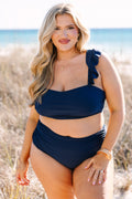 Soaking Up The Sun Swim Top, Navy