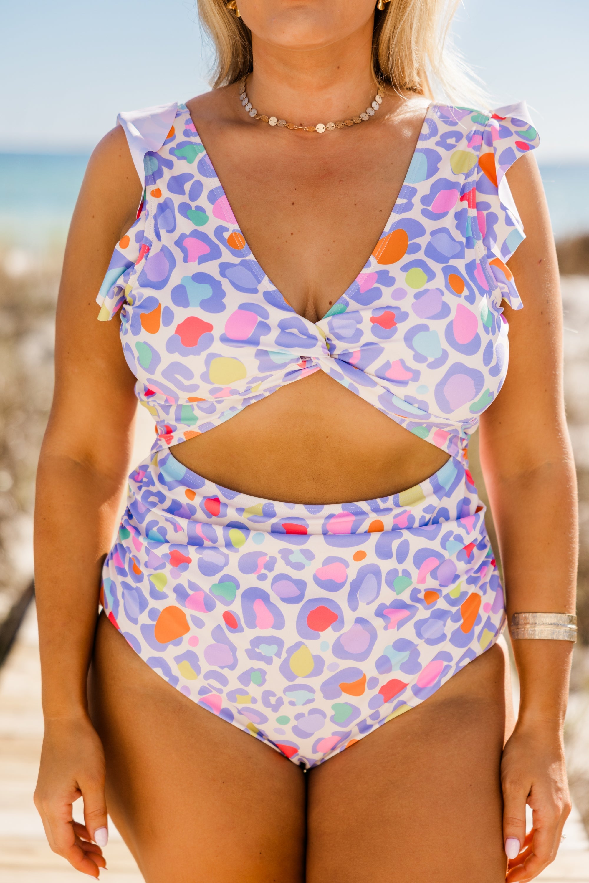 Beachfront Breeze Swimsuit, Purple