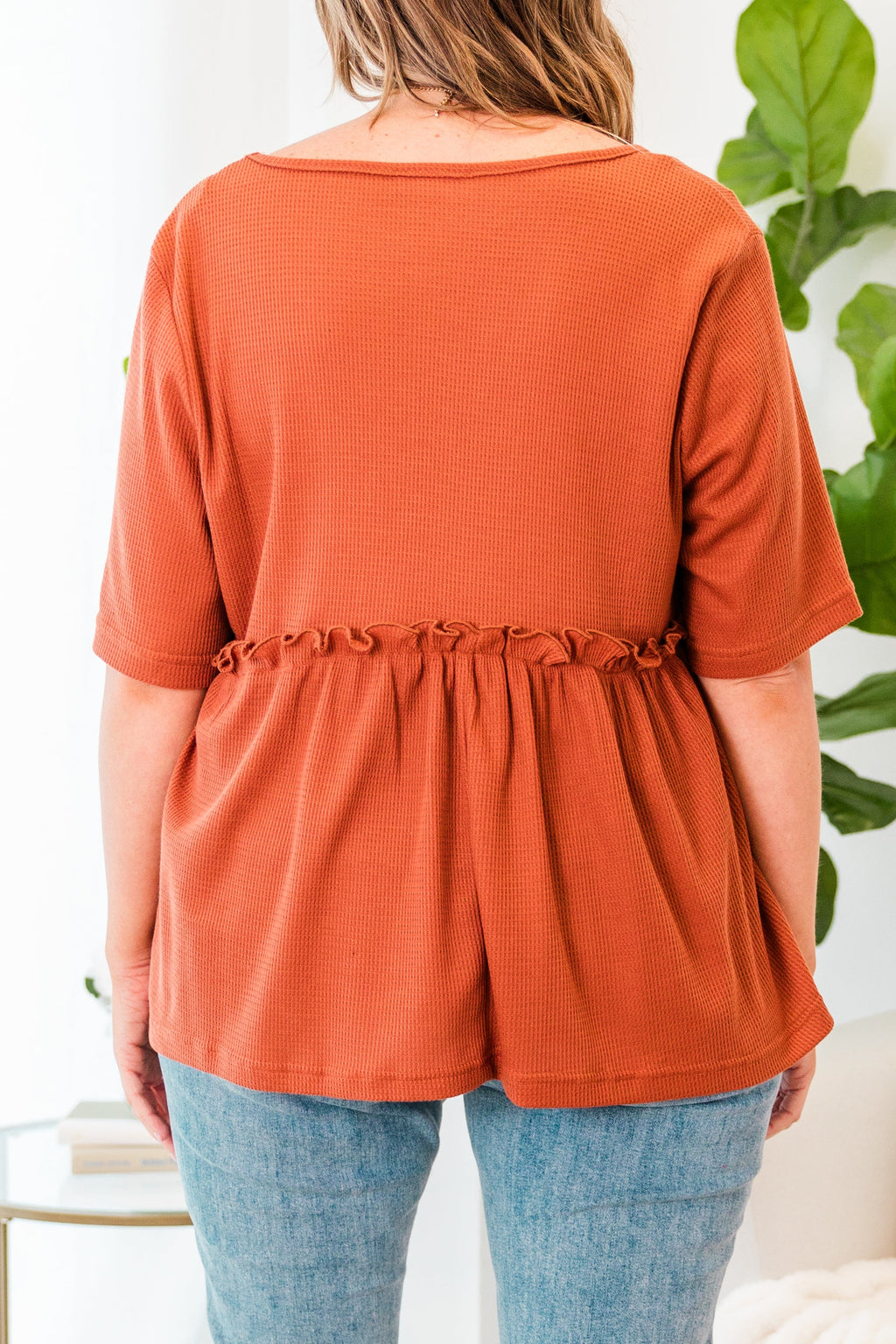 Beachside Blue Top, Copper