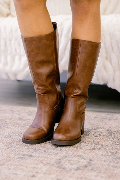 Beating Heart Boots, Cognac