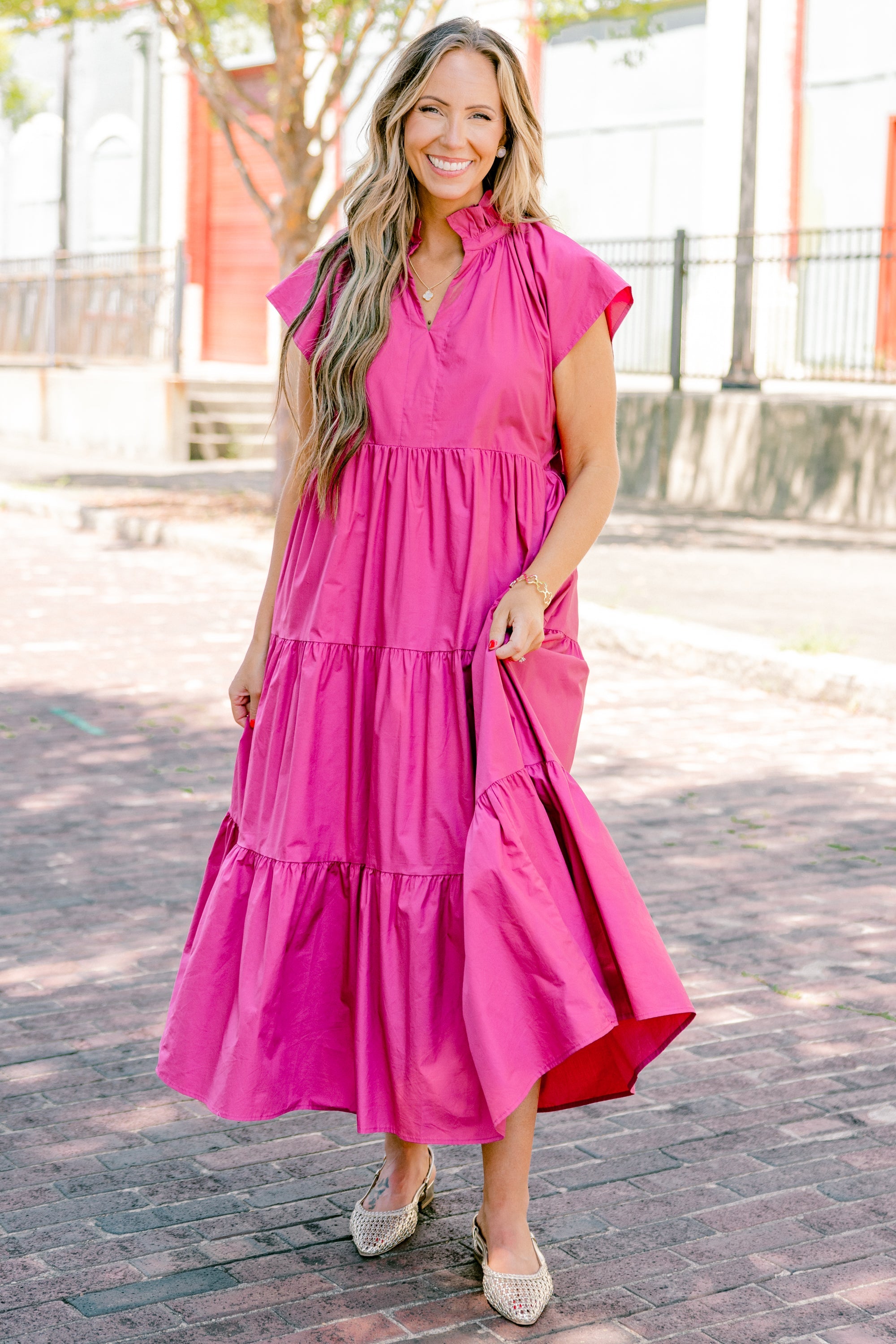 Beautiful Melody Dress, Fuchsia