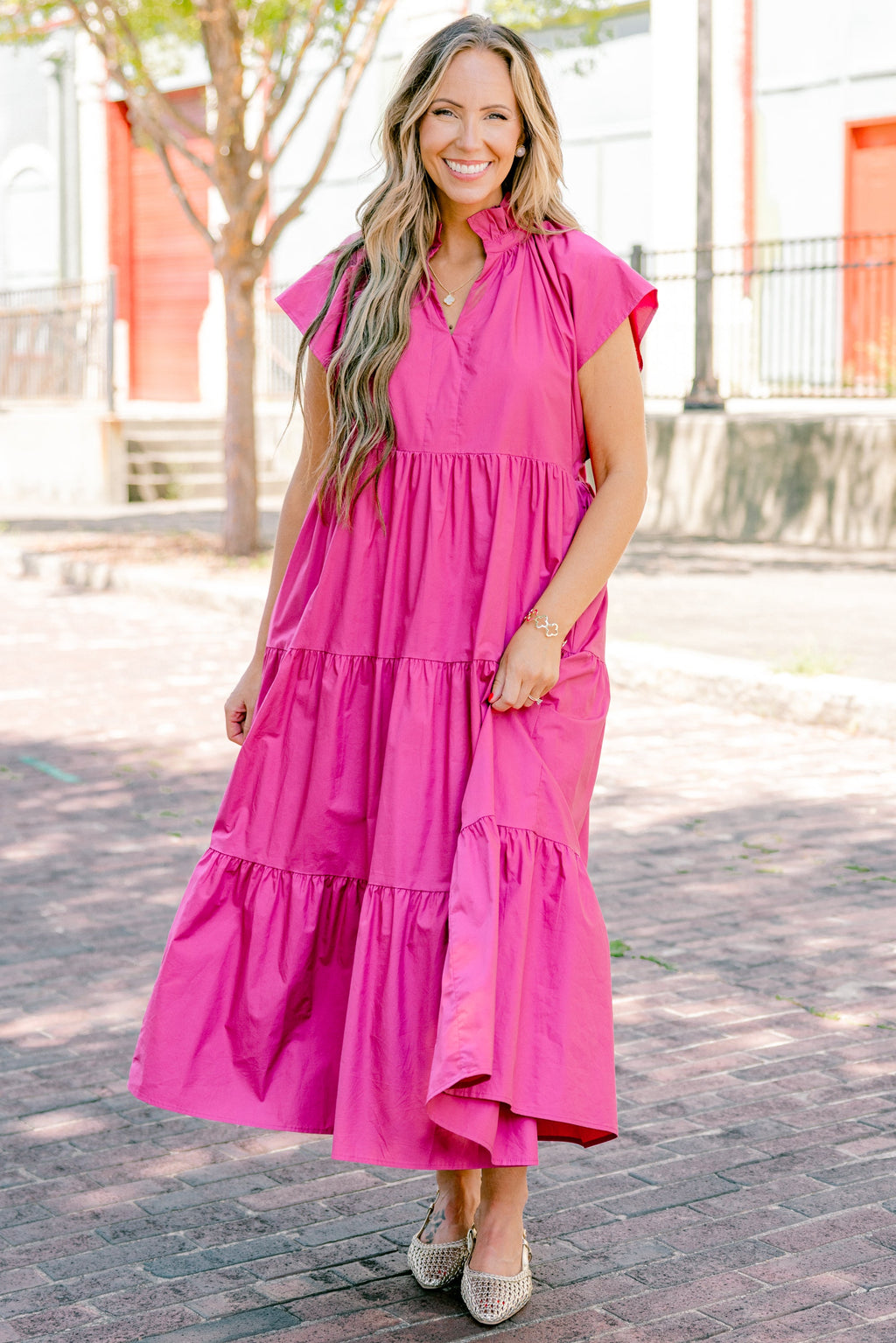 Beautiful Melody Dress, Fuchsia