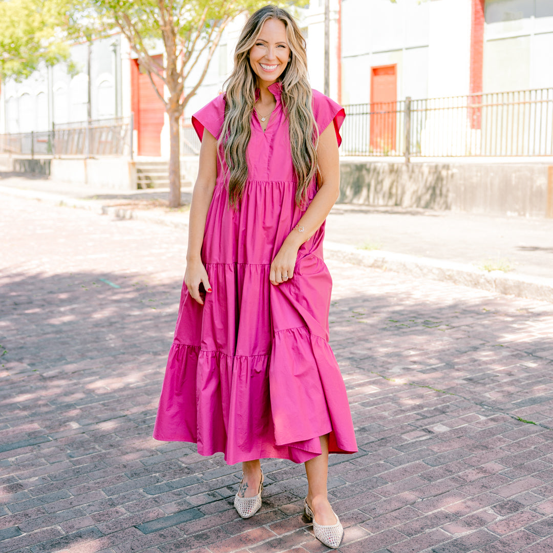 Beautiful Melody Dress, Fuchsia