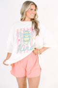 Bee Kind Boyfriend Tee, Ivory