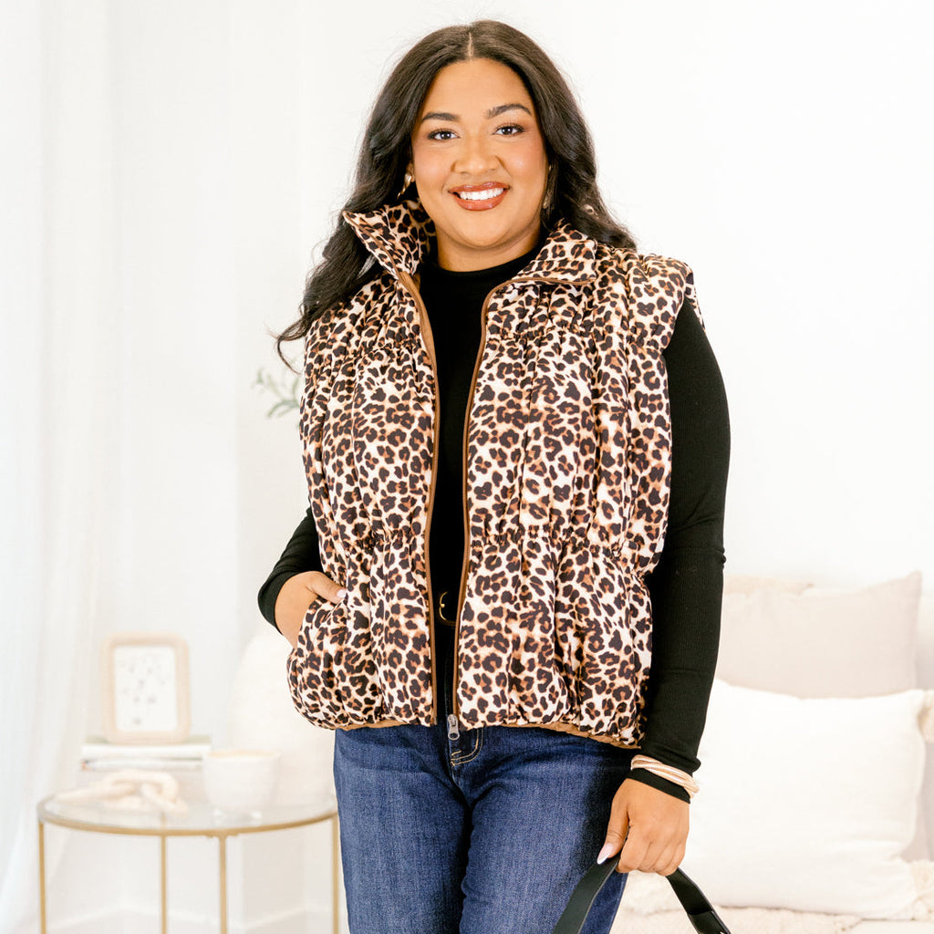 Behind Blue Eyes Vest, Leopard