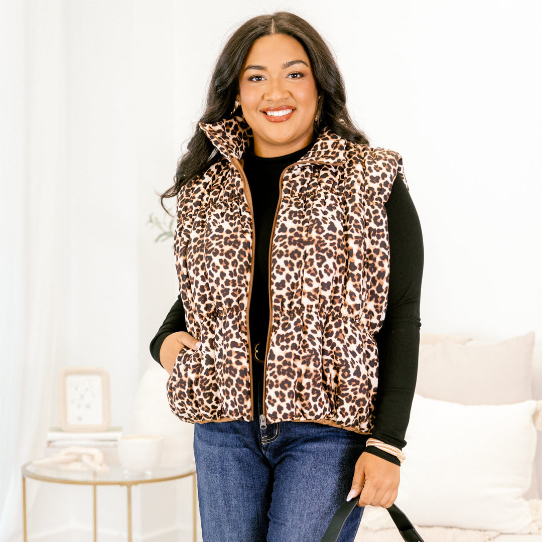 Behind Blue Eyes Vest, Leopard