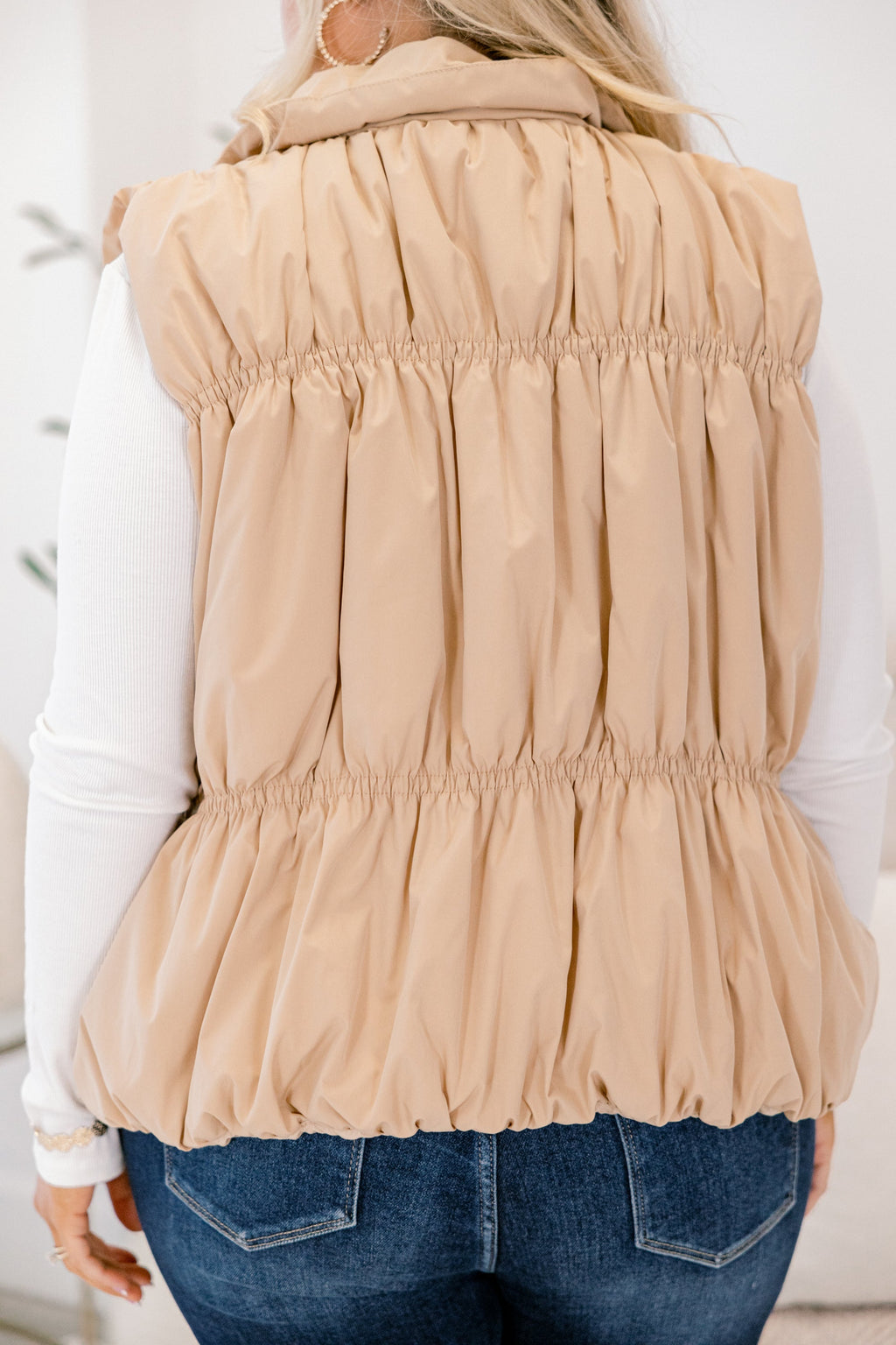 Behind Blue Eyes Vest, Taupe