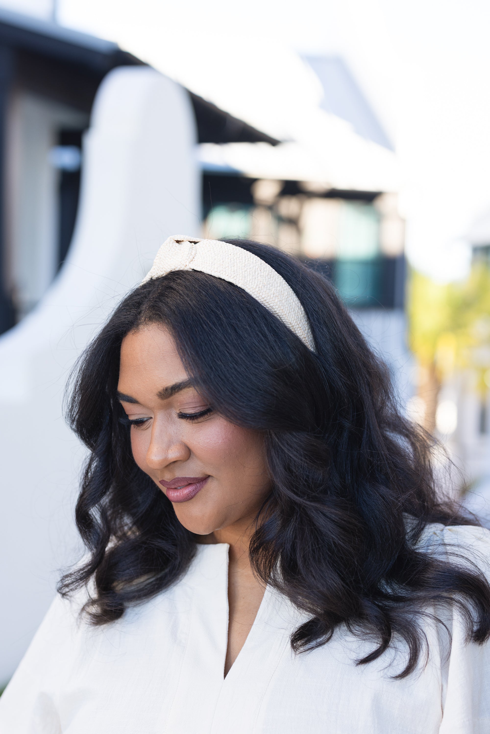 Behold Paradise Headband, Beige