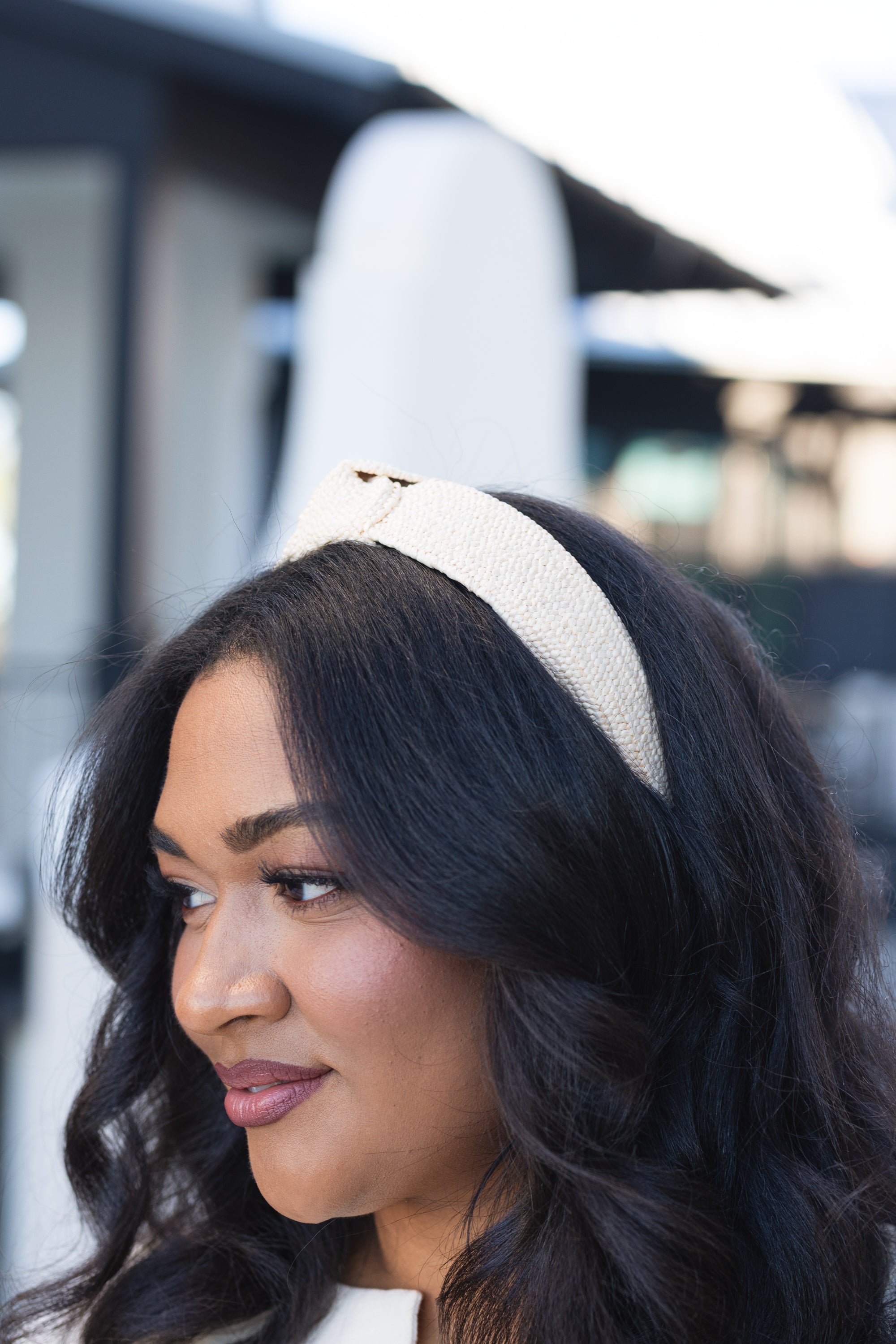 Behold Paradise Headband, Beige