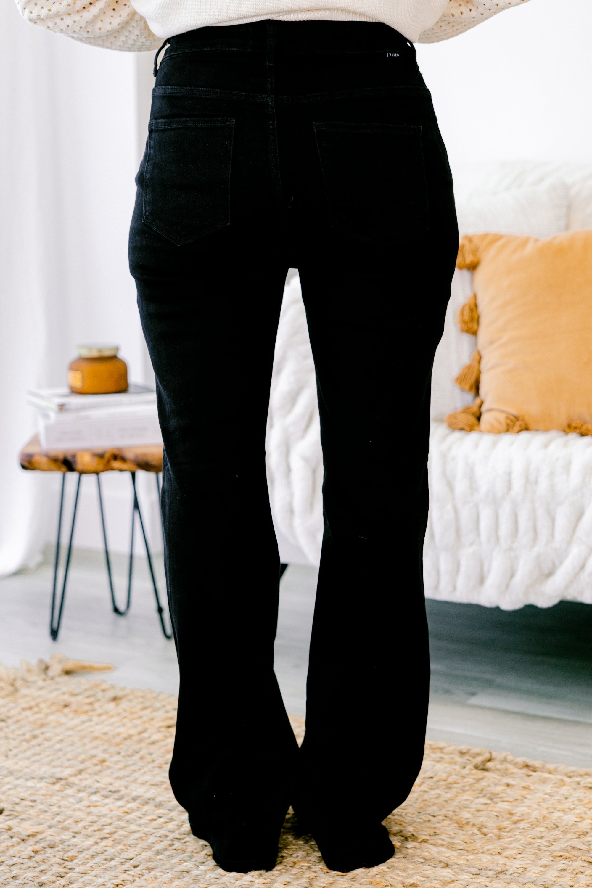 Believe In Us Flare Jeans, Black