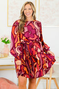Believe It Dress, Magenta Multi