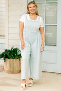 Best Foot Forward Jumpsuit, Light Wash