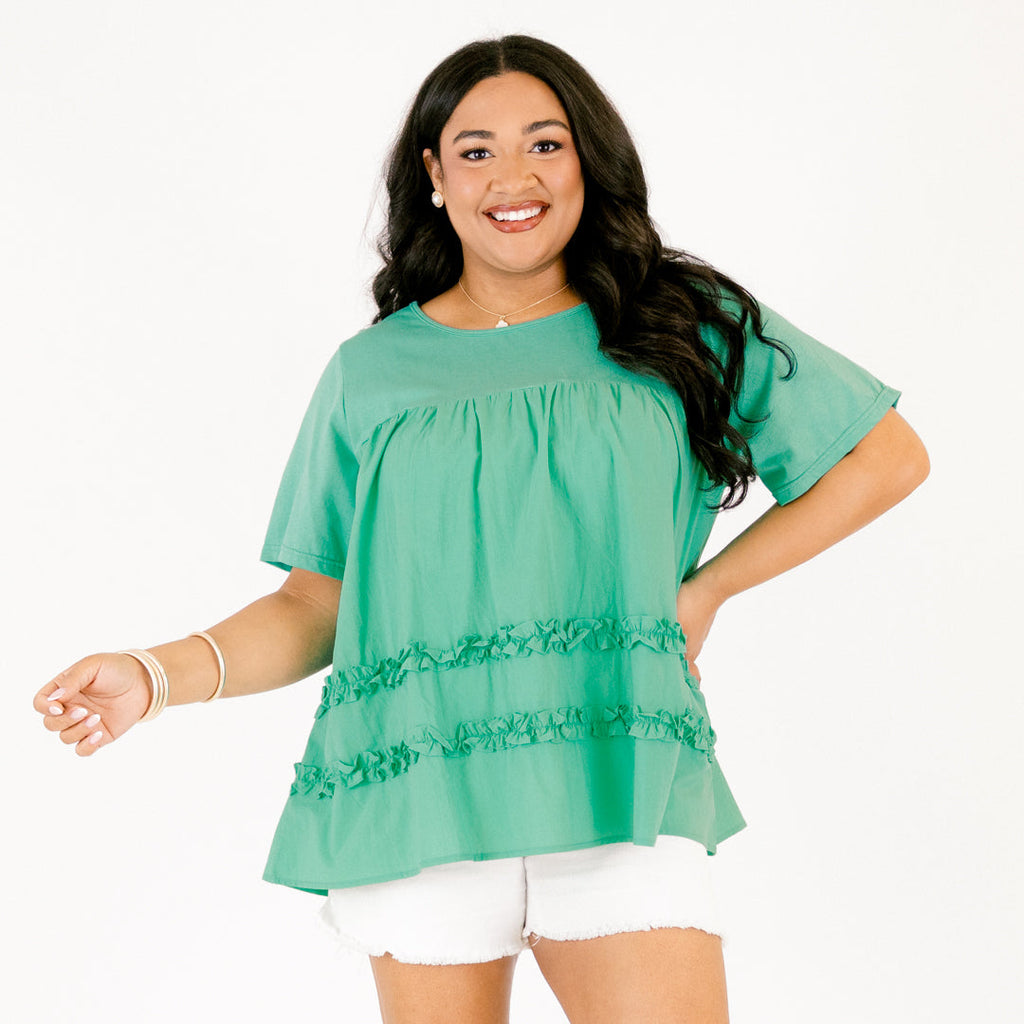 Best Mistake Top, Bright Teal