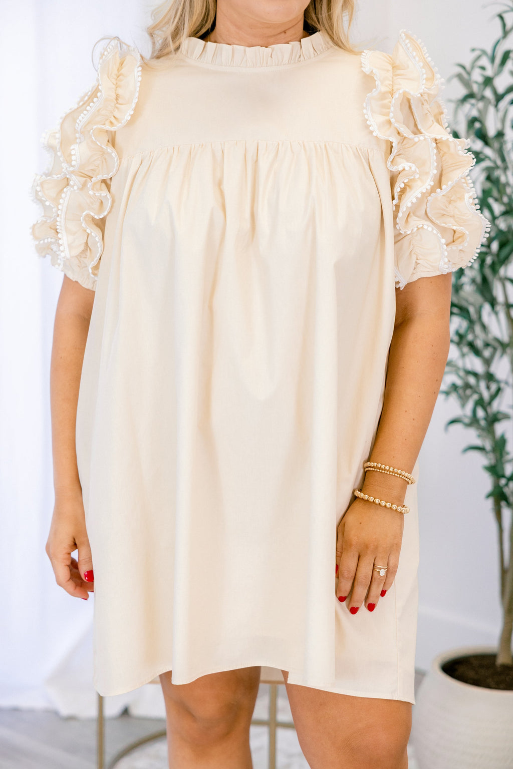 Between Me And You Dress, Cream