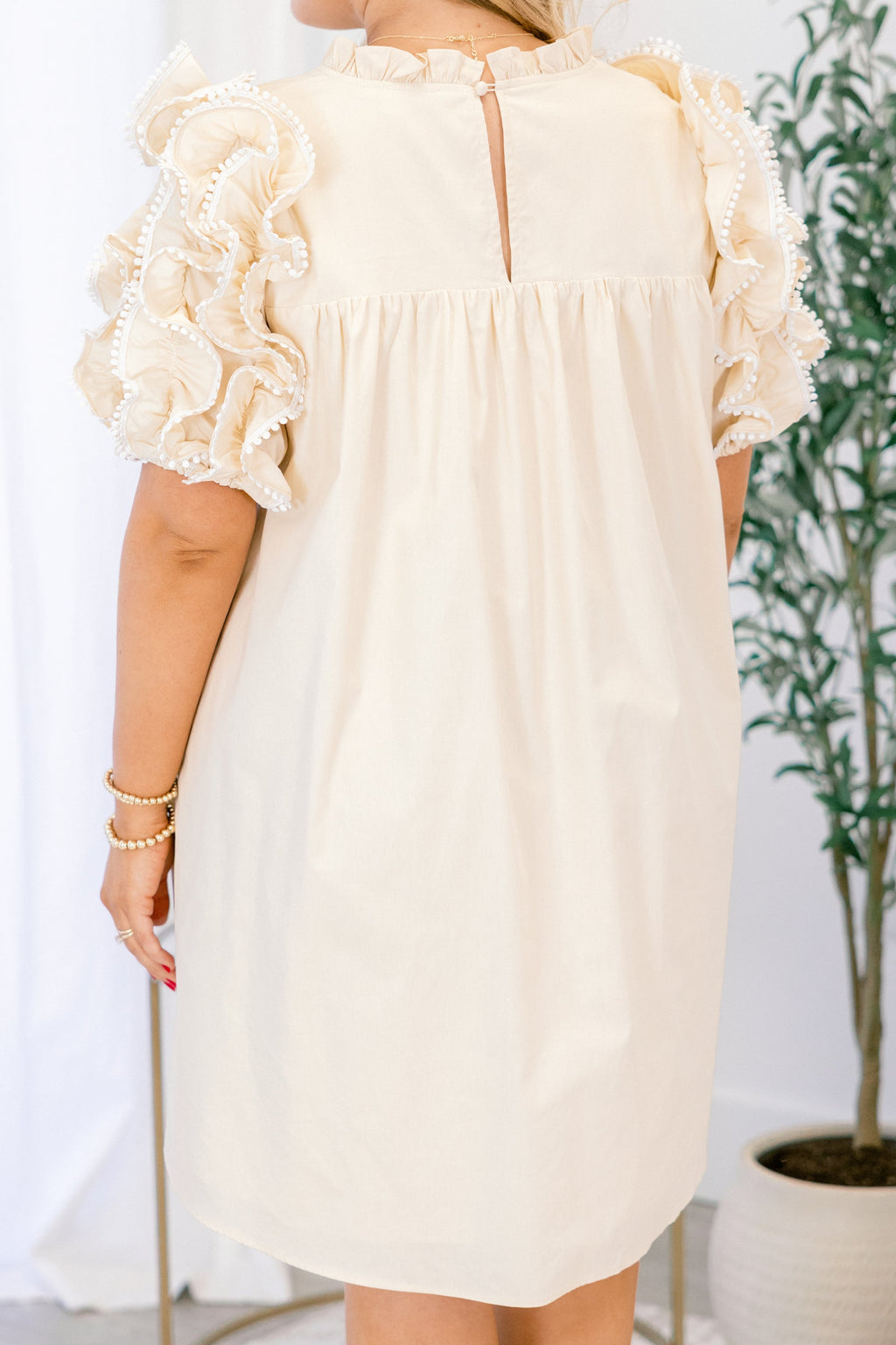 Between Me And You Dress, Cream