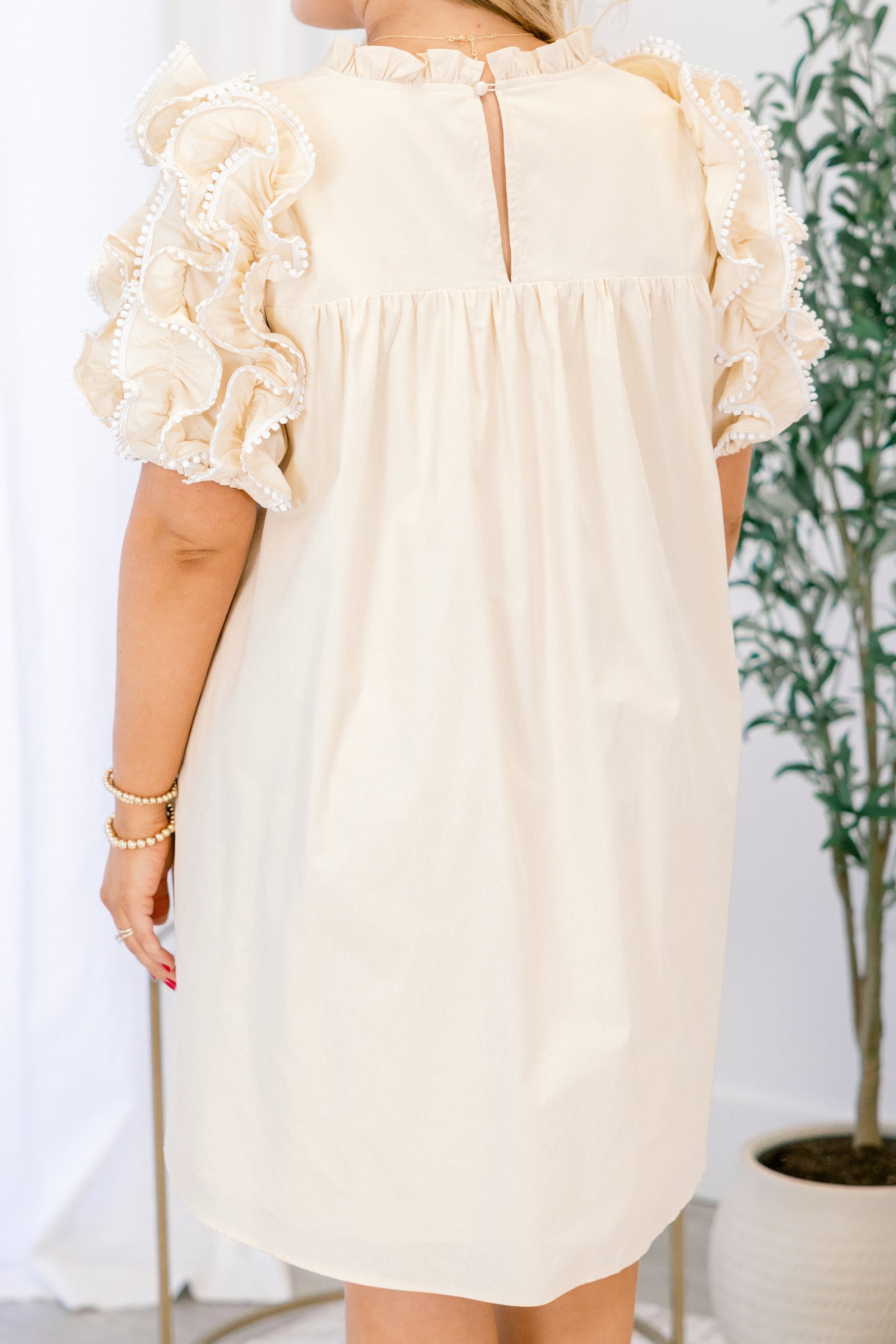 Between Me And You Dress, Cream