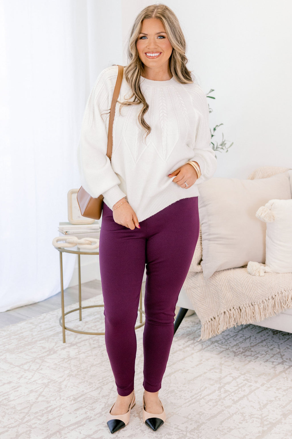Beyond Basic Pants, Eggplant