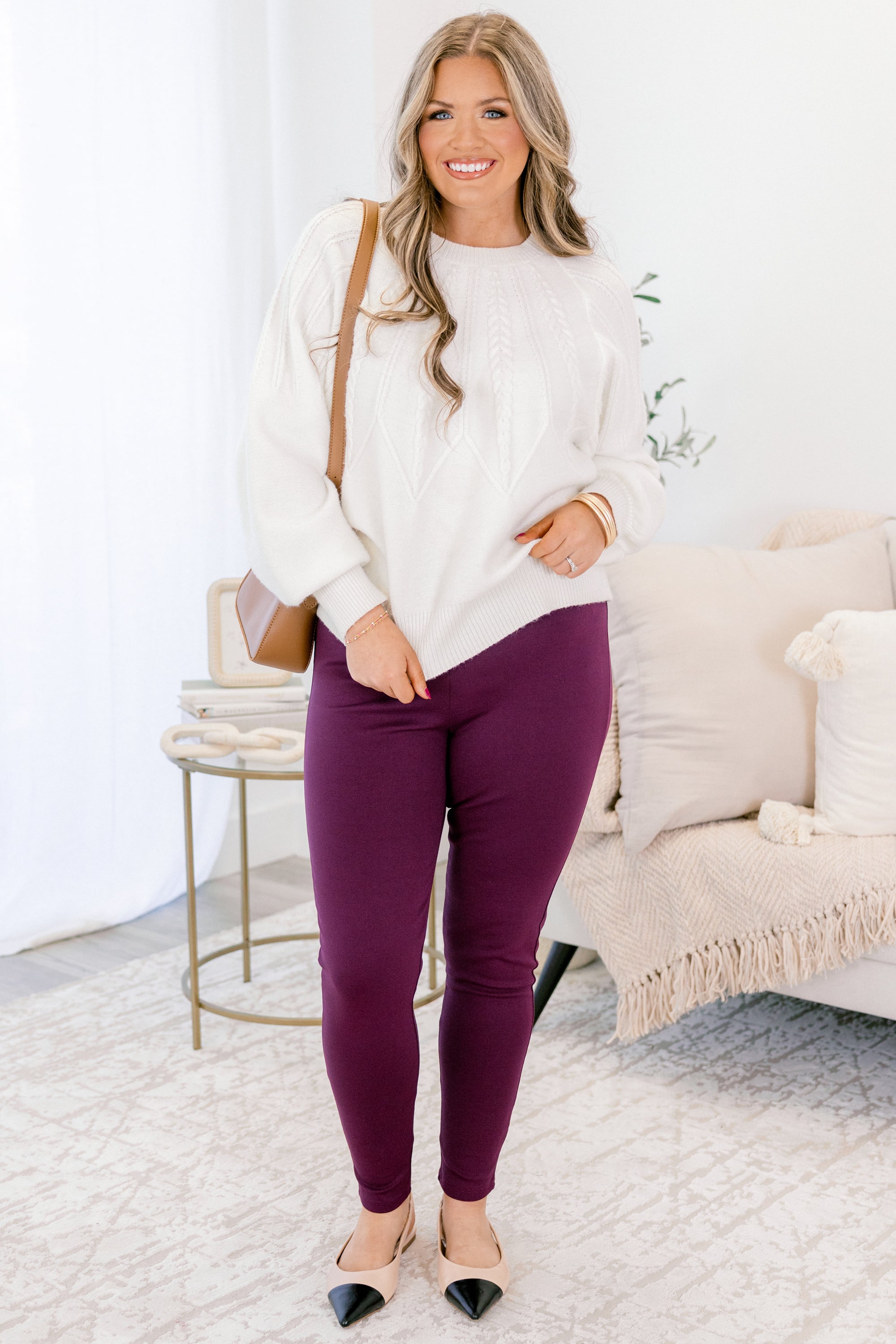 Beyond Basic Pants, Eggplant
