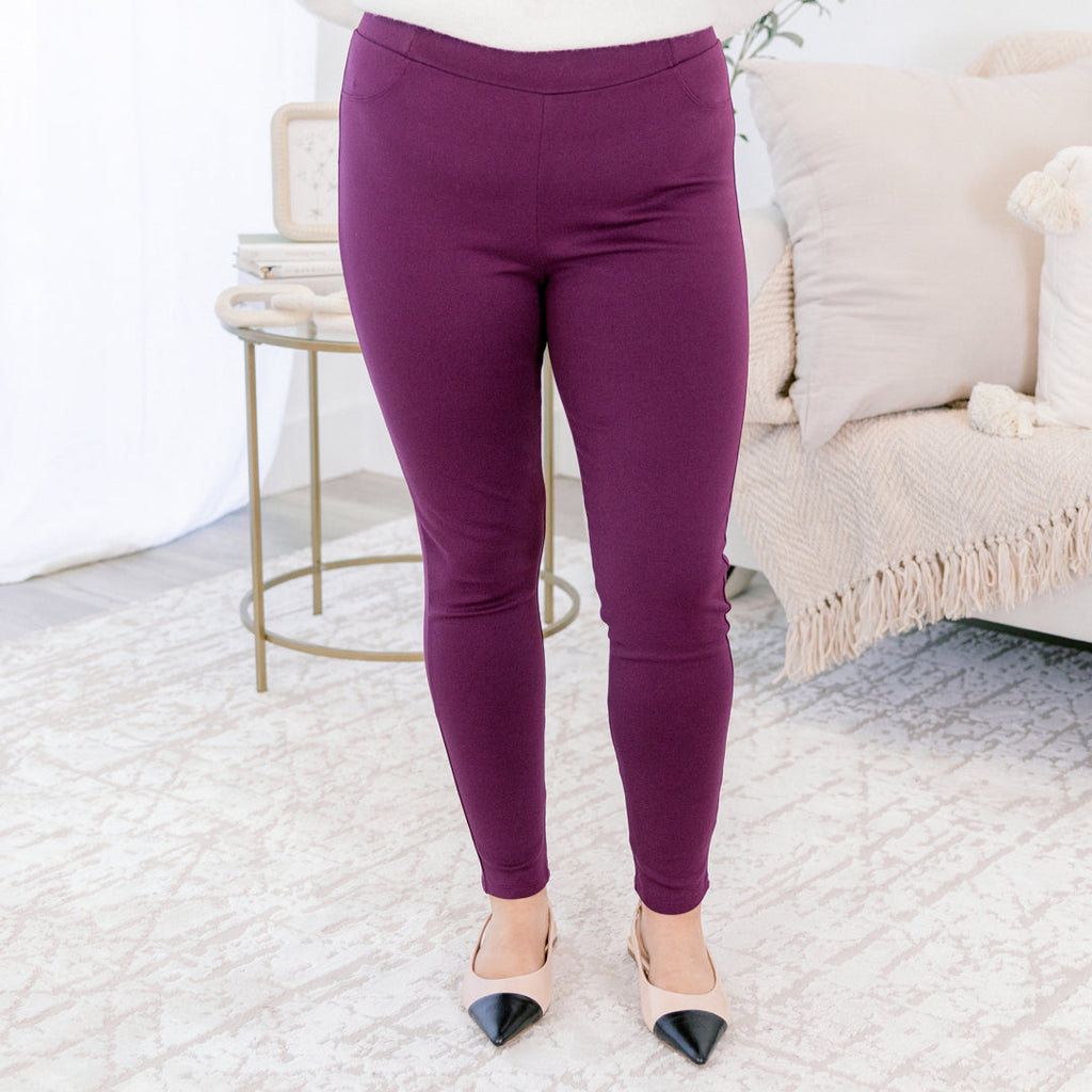 Beyond Basic Pants, Eggplant