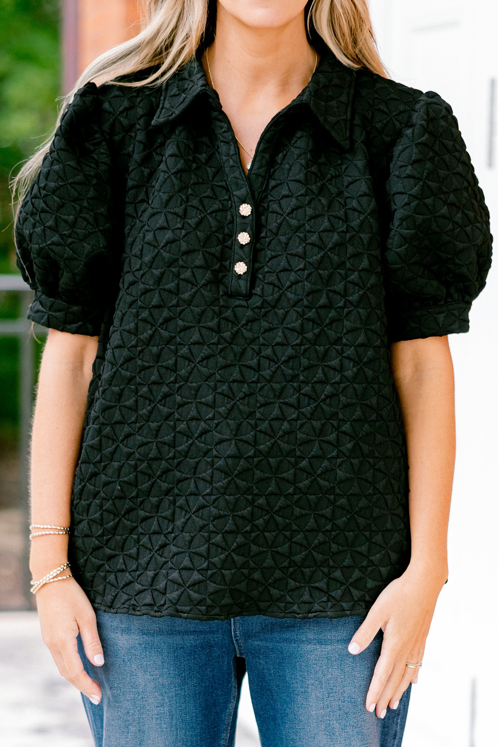 Bigger Plans Top, Black