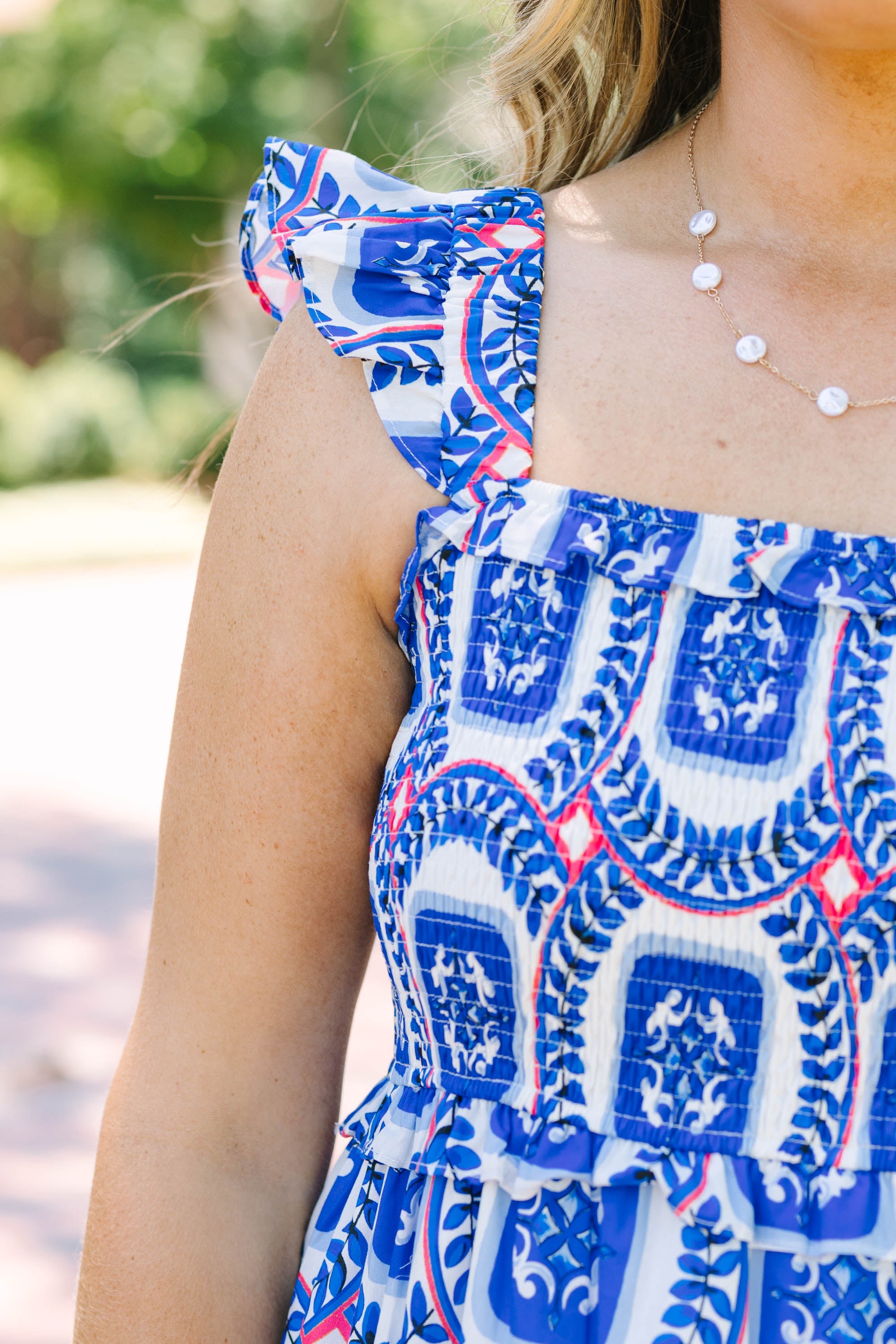 Bit Of Charm Dress, Cobalt