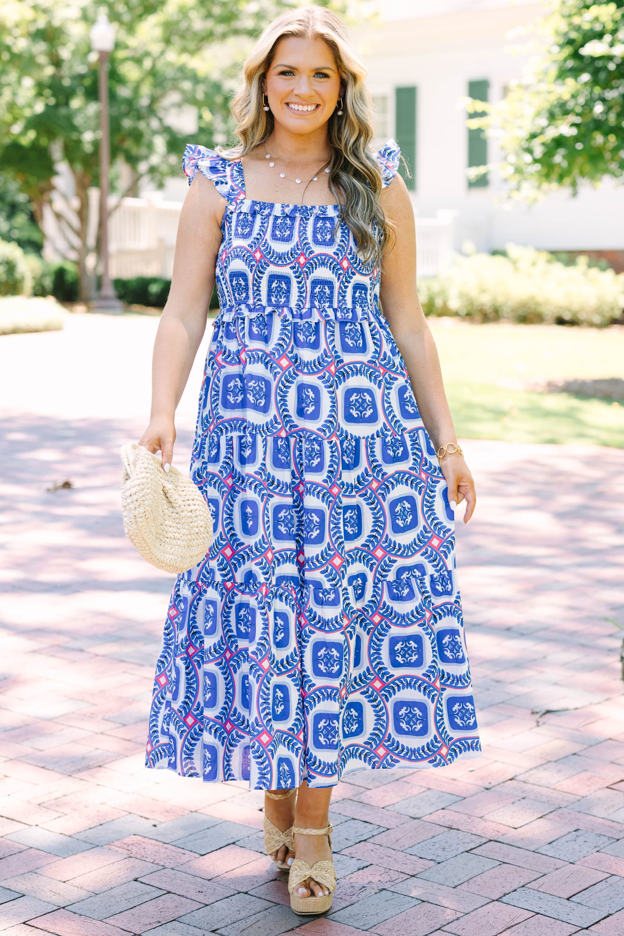 Bit Of Charm Dress, Cobalt