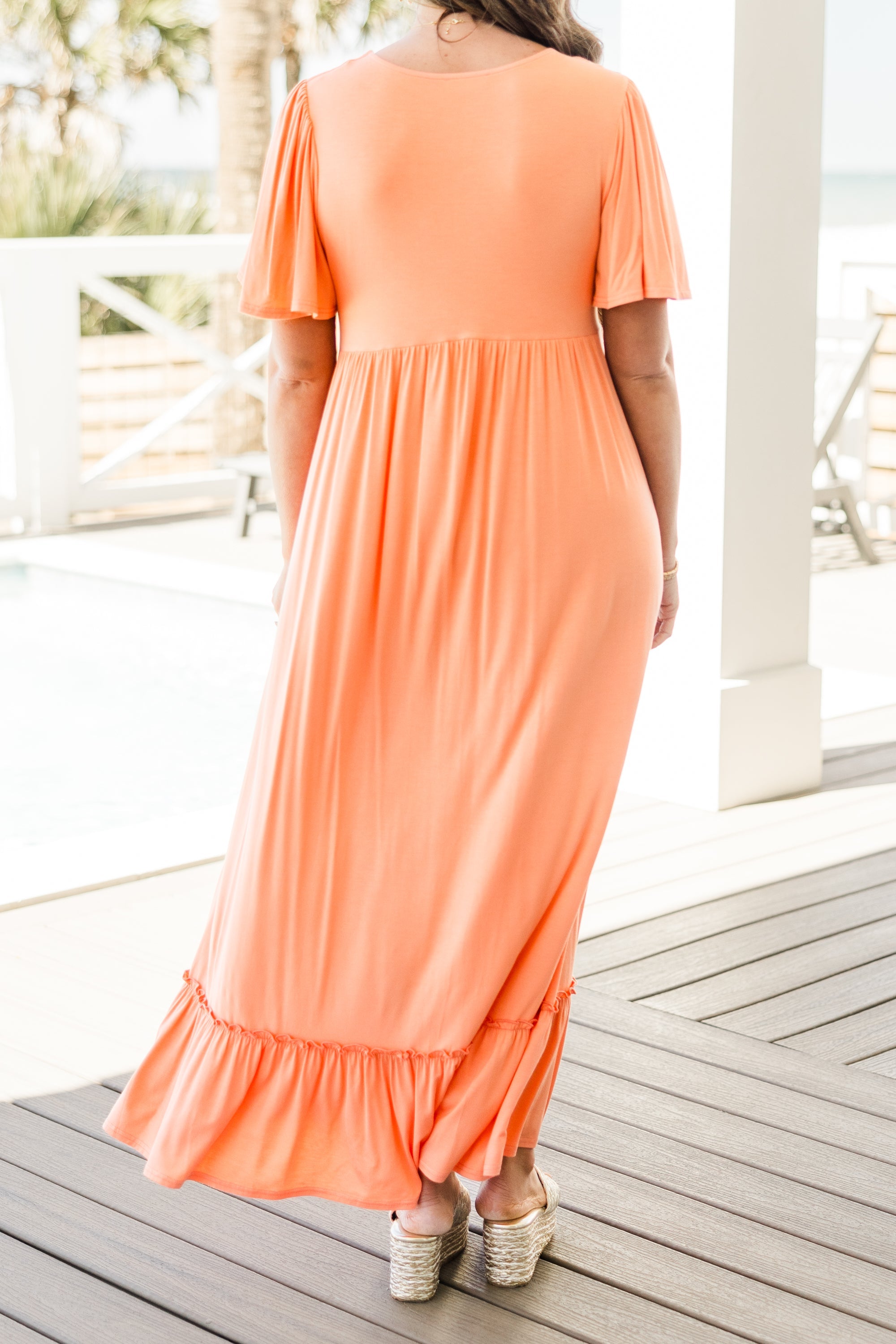 Blackbird Singing Dress, Peach