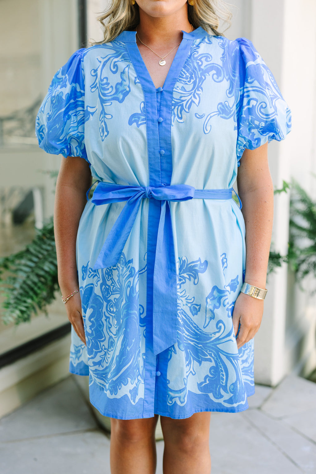 Bloom With Me Dress, Blue