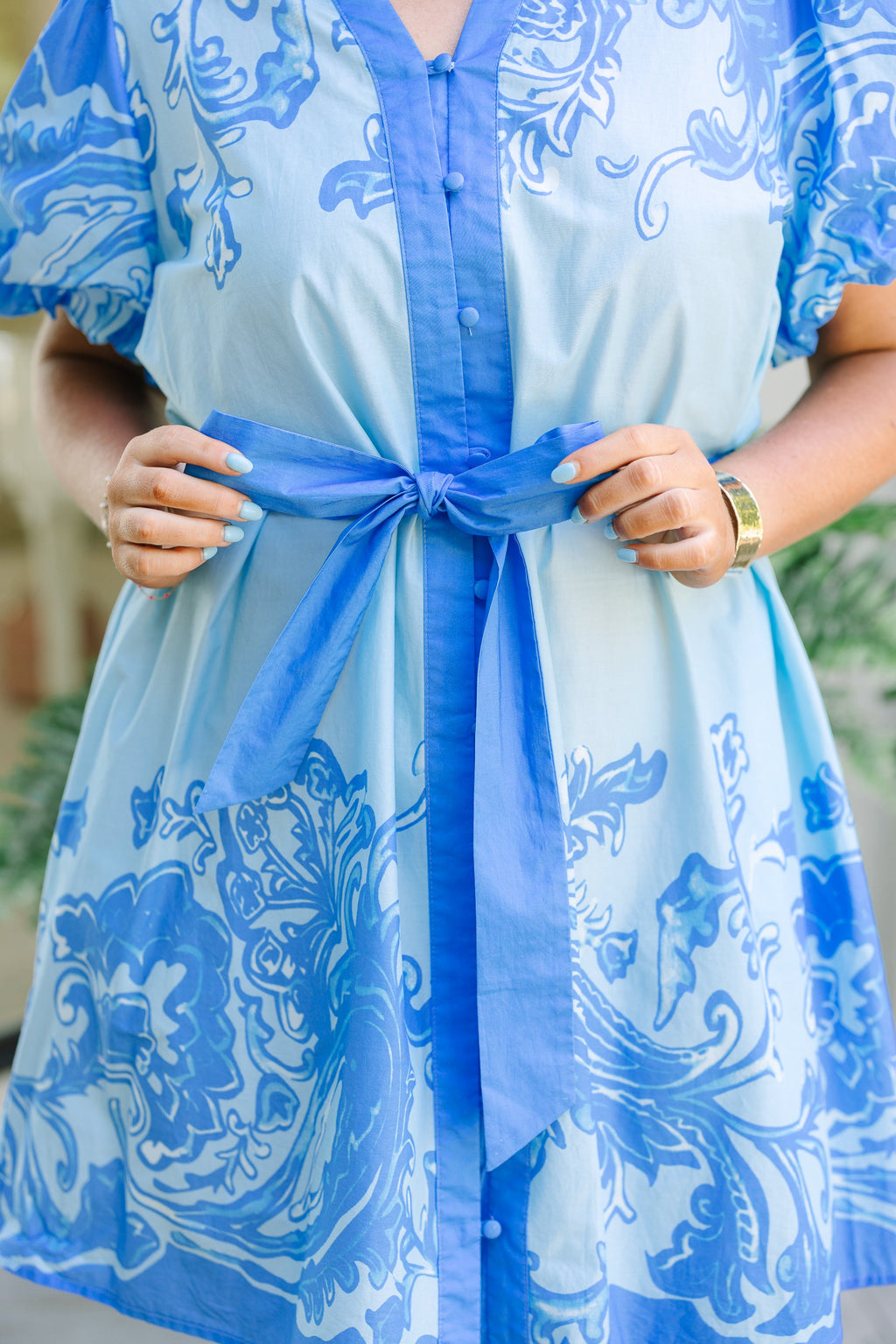 Bloom With Me Dress, Blue