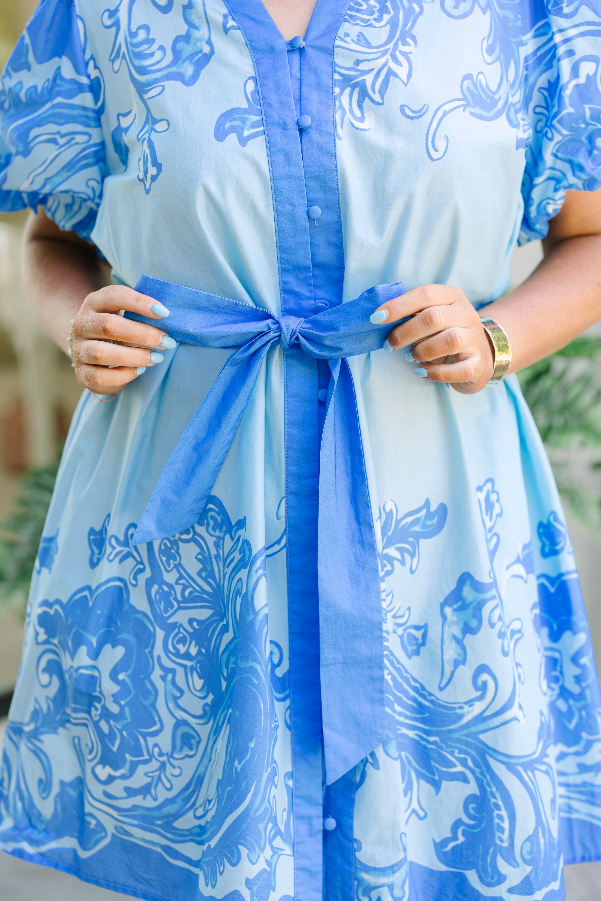 Bloom With Me Dress, Blue