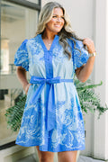 Bloom With Me Dress, Blue