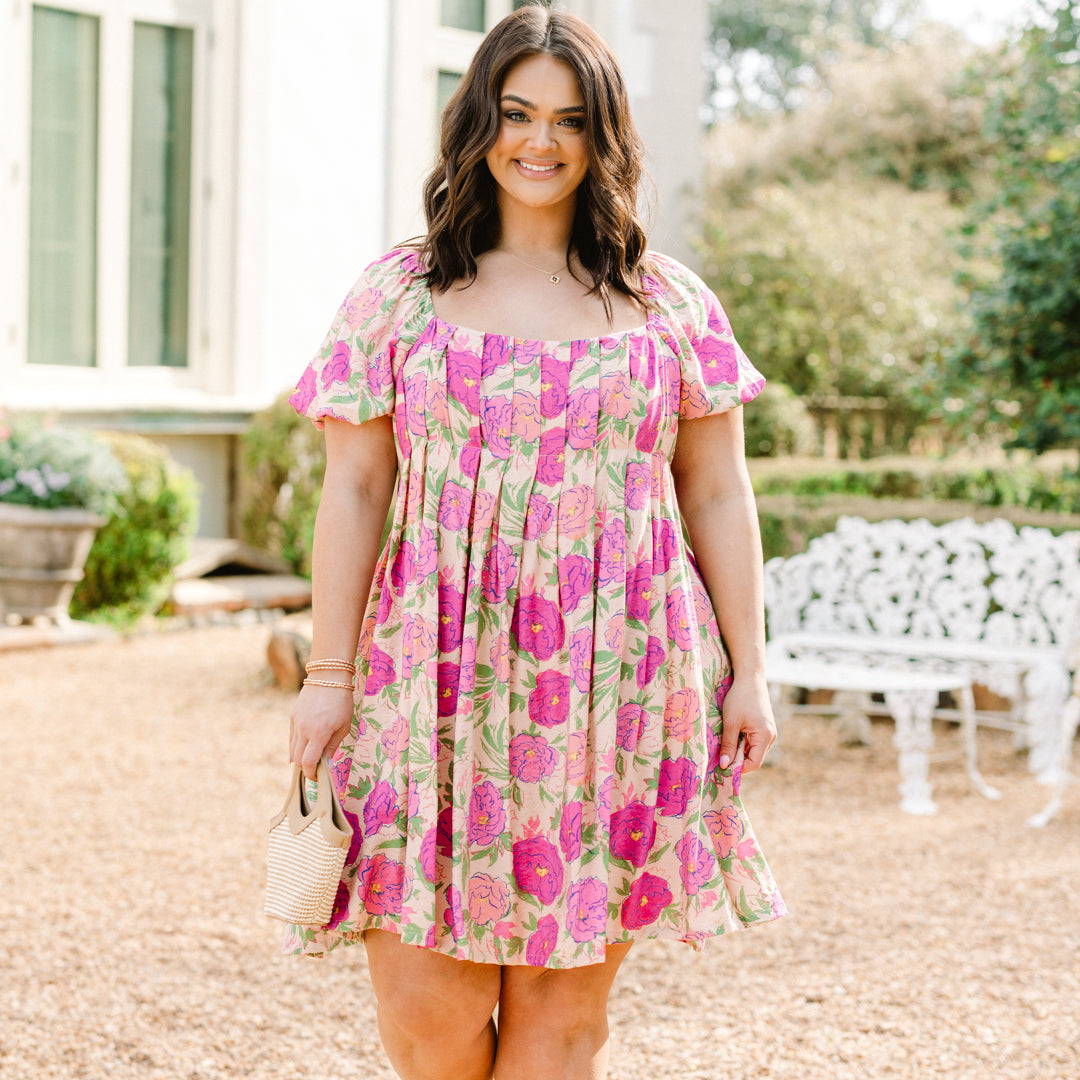 Blossoming Feelings Dress, Pink