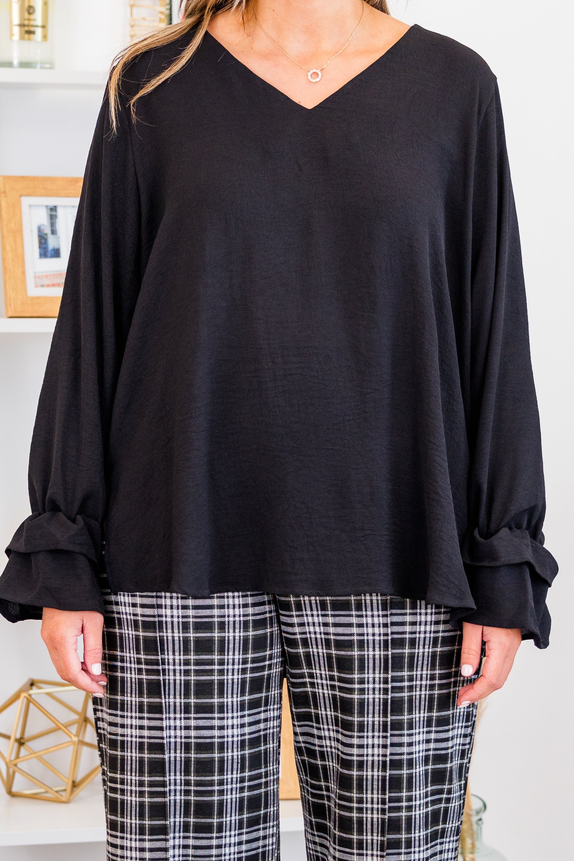 Blushing Babe Top, Black