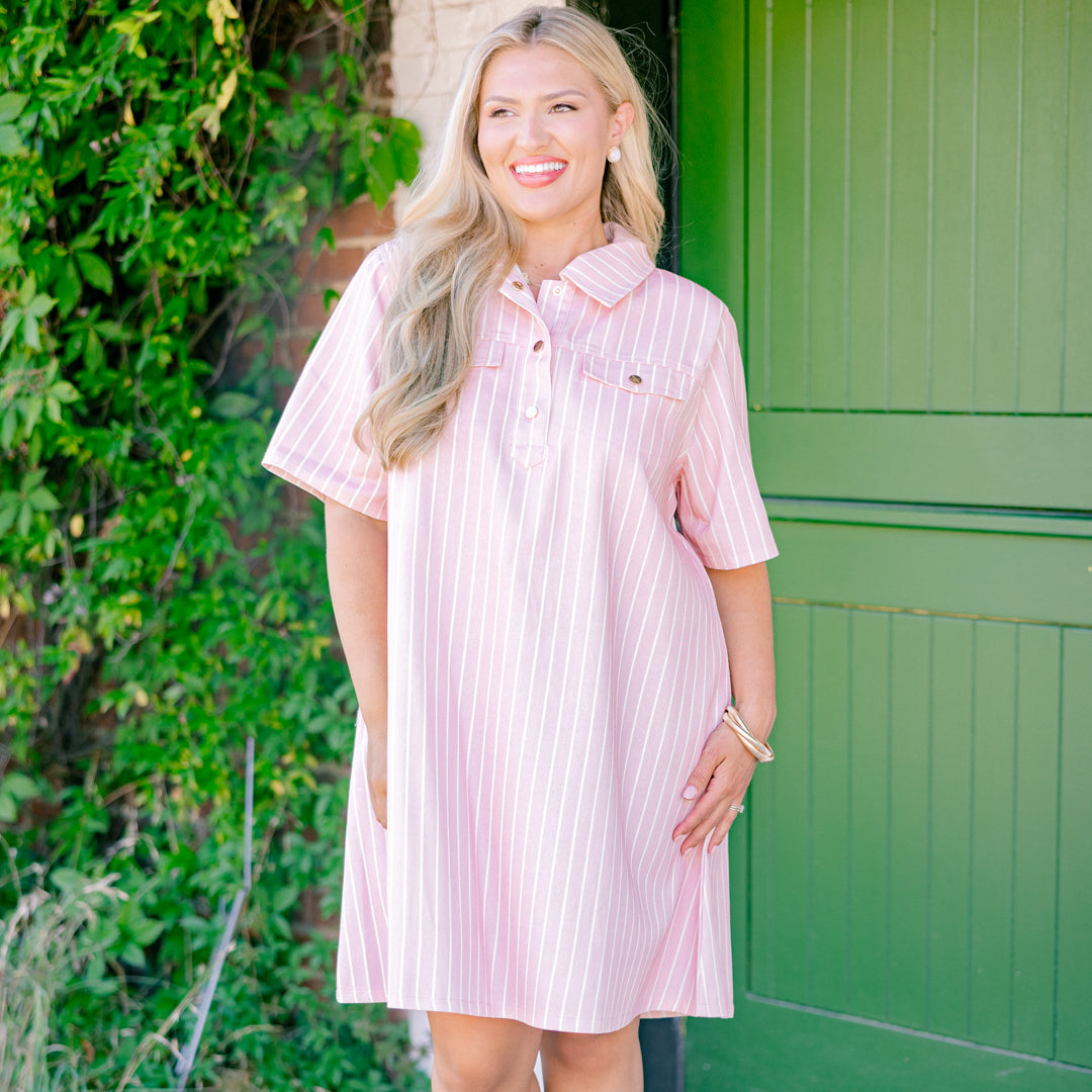 Blushing It Off Dress, Pink