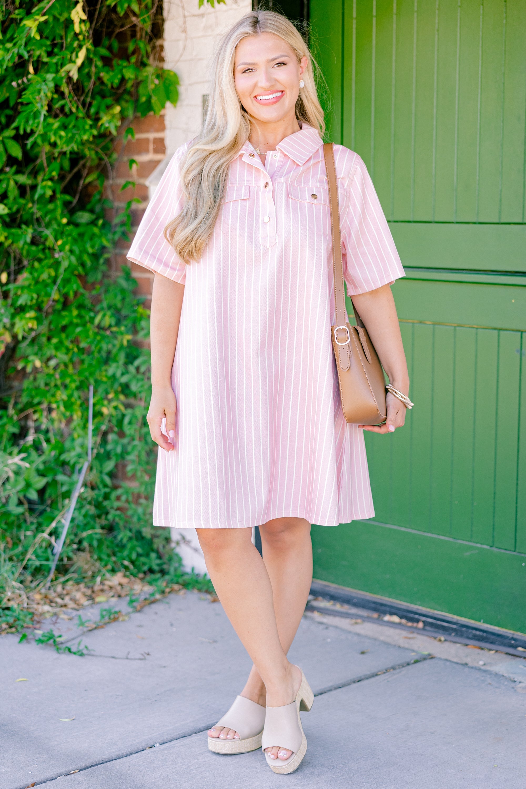 Blushing It Off Dress, Pink