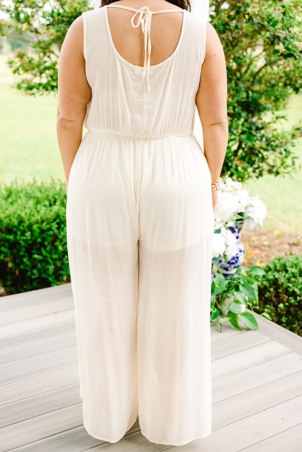 Boho In Lace Jumpsuit, White