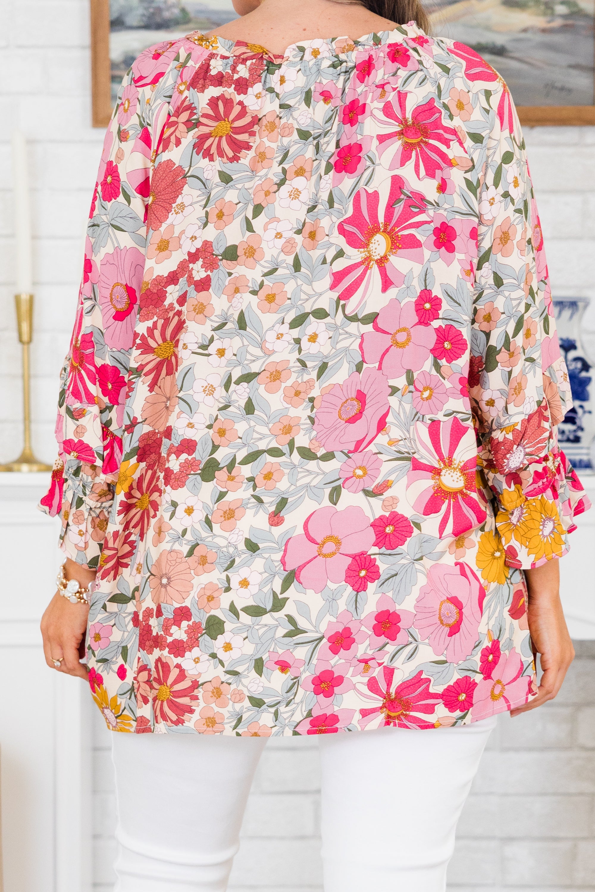 Bold Agenda Top, Pink