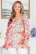 Bold Agenda Top, Pink