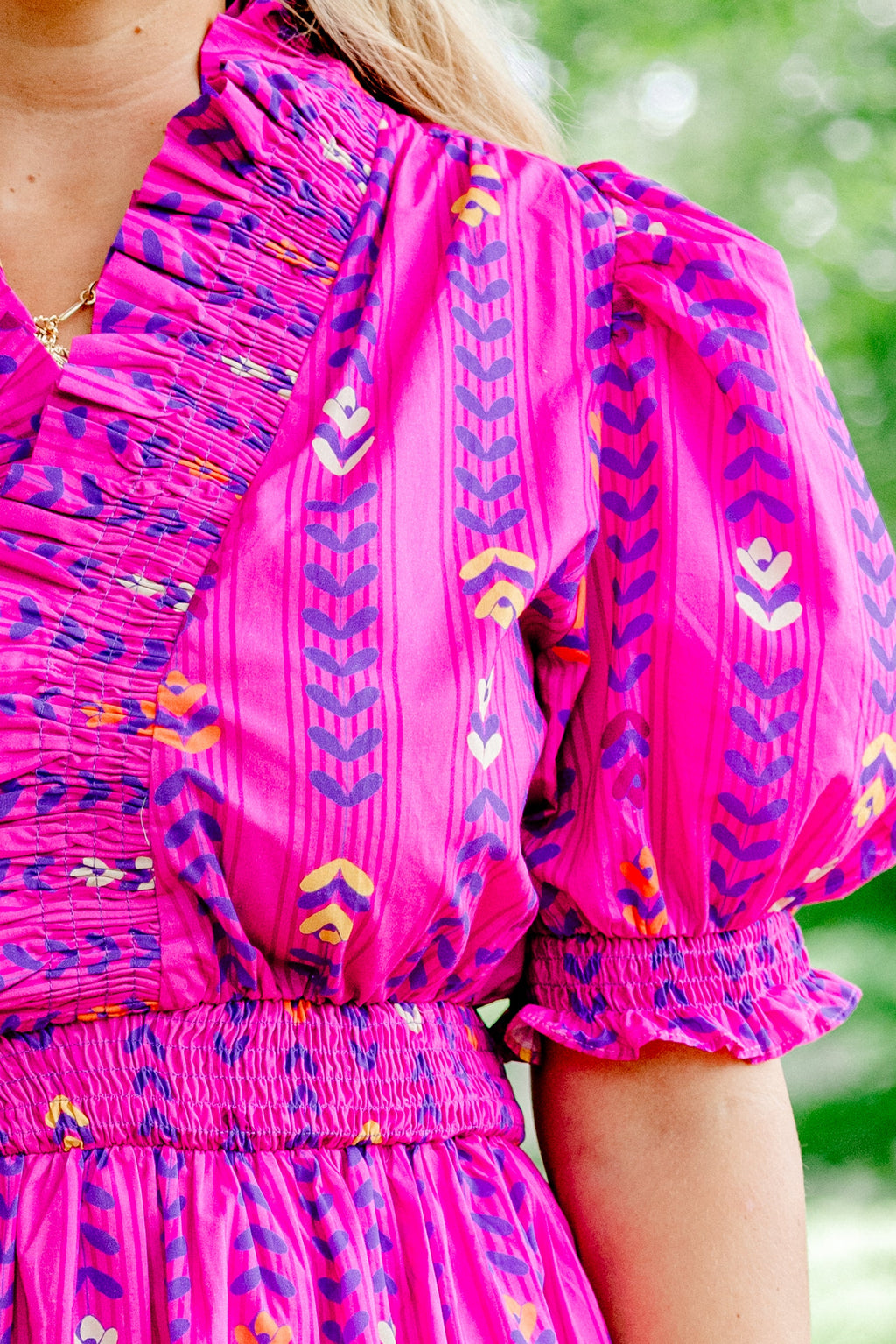 Bold In Bloom Dress, Magenta