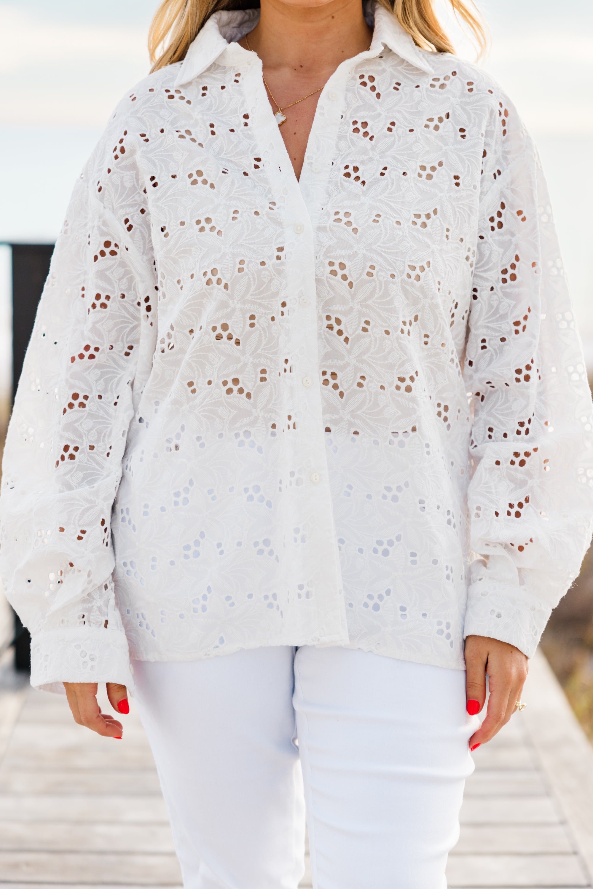 Born To Be A Star Top, White
