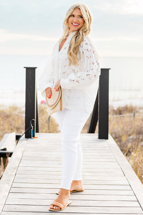 Born To Be A Star Top, White