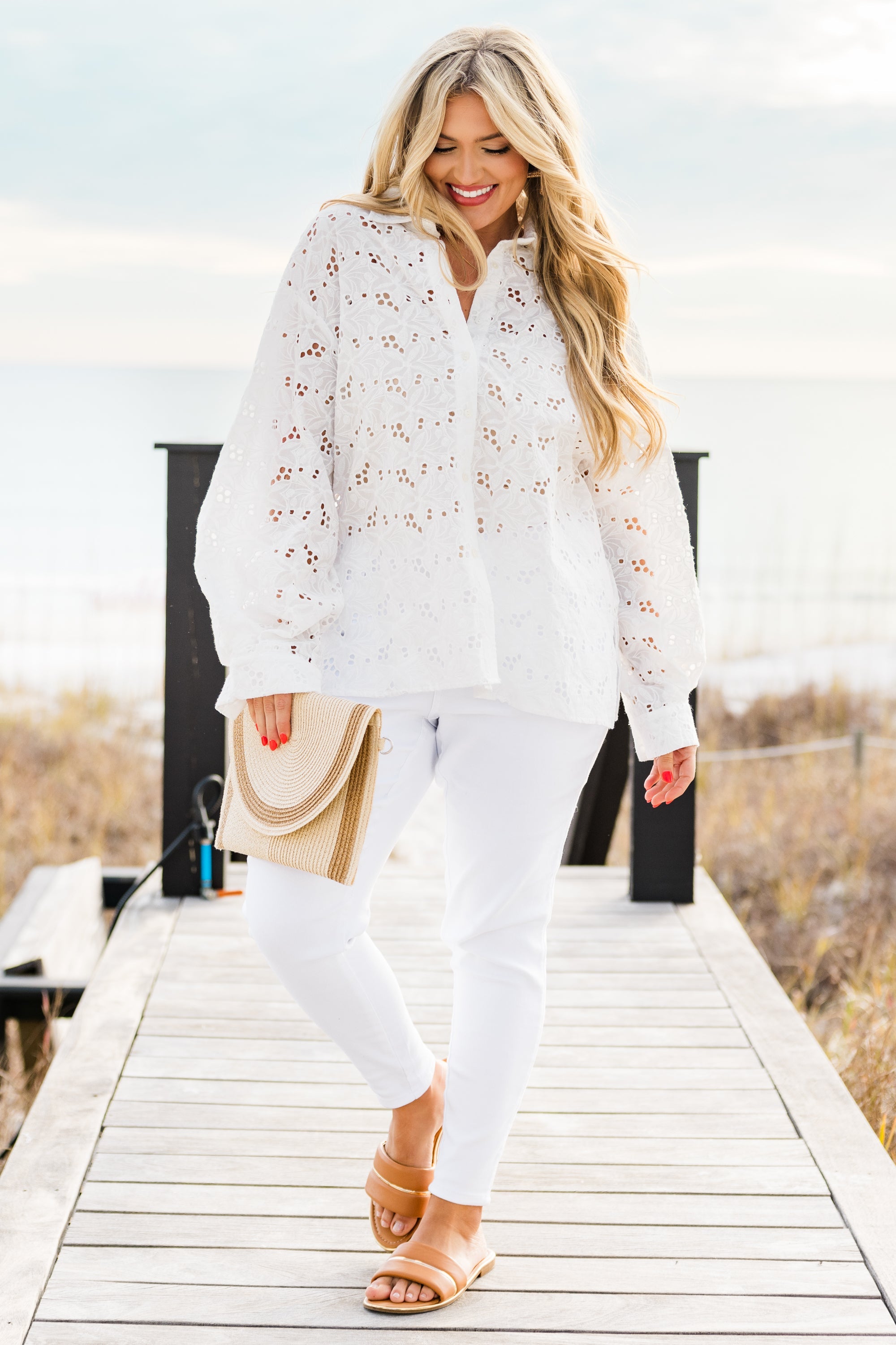 Born To Be A Star Top, White