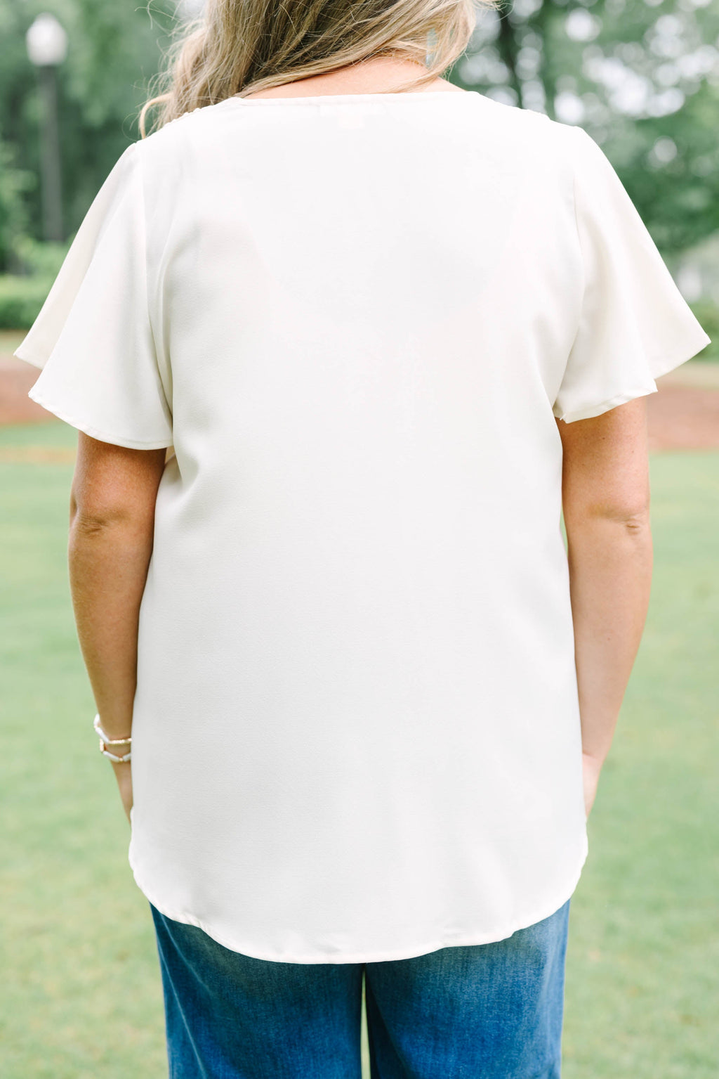 Break Room Chat Top, Ivory